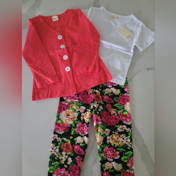Floral Kids Outfit, Size 3T *WITH TAG* - Picture 1 of 1